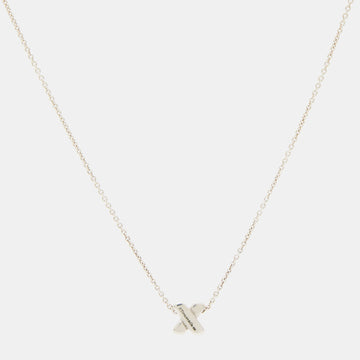 Tiffany & Co. X Sterling Silver Pendant Necklace