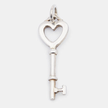 TIFFANY & CO. Sterling Silver Heart Key Mini Pendant