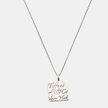 TIFFANY & CO. Tiffany Notes Sterling Silver Pendant Necklace