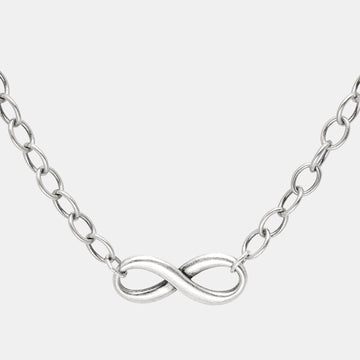TIFFANY & CO. Sterling Silver Infinity Pendant Necklace