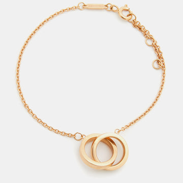 Tiffany & Co. Tiffany 1837 Interlocking Circles 18k Rose Gold Link Bracelet