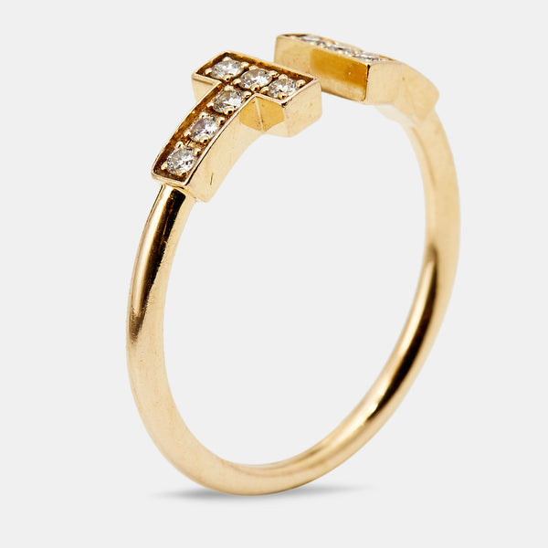 แหวน Tiffany & Co. Elsa Peretti Wave Single-row Diamond Ring Platinum9 –  vrtreasure