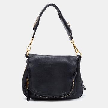Tom Ford Black Leather Jennifer Shoulder Bag