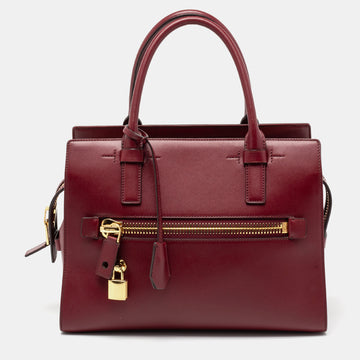 Tom Ford Red Leather Charlotte Tote