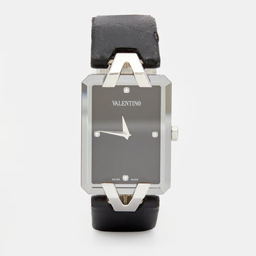 Valentino Black Stainless Steel Satin V36 Women's Wristwatch 23 mm