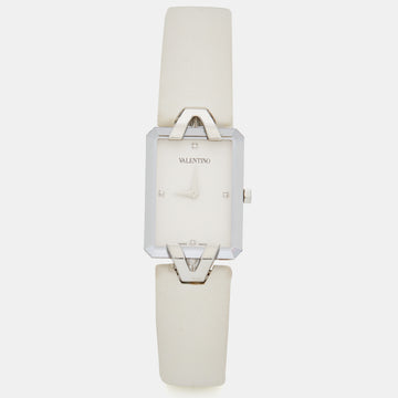Valentino White Stainless Steel Satin V36 Women's Wristwatch 23 mm