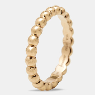 Van Cleef & Arpels Perlee Pearls 18k Rose Gold Medium Model Ring Size 50