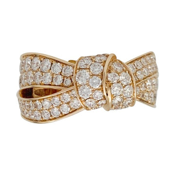 CHAUMET rose gold and diamonds ring, Liens Seduction collection.