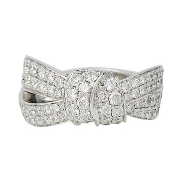 CHAUMET white gold and diamonds ring, Liens Seduction collection.