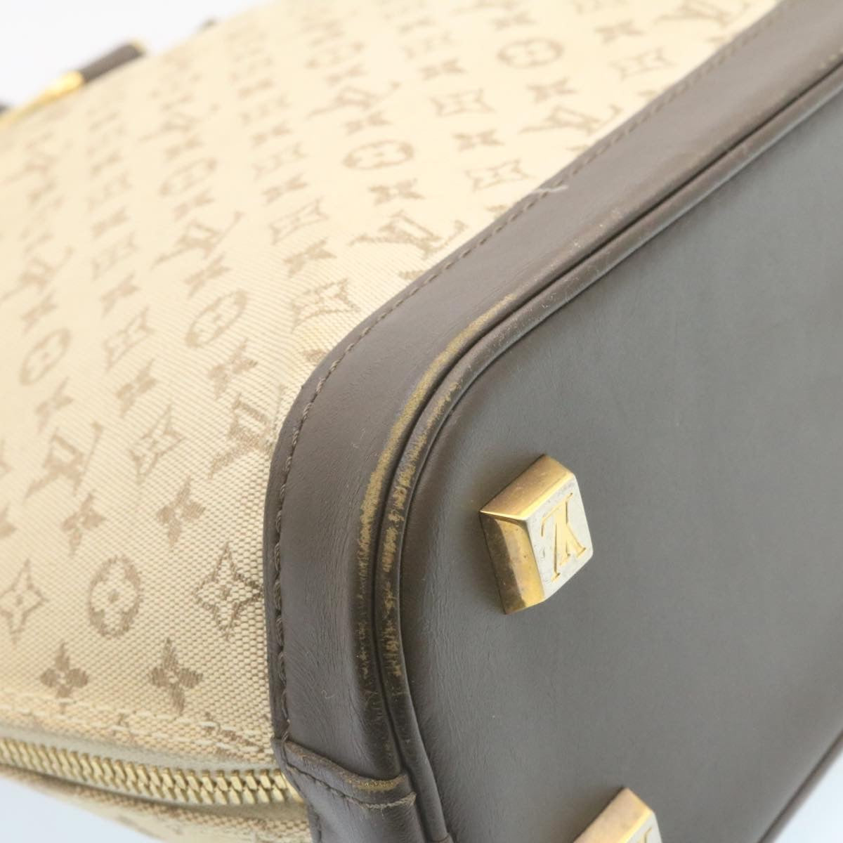 Louis Vuitton Khaki Monogram Mini Lin Annette Horizon Pegase Rolling  Luggage 871668