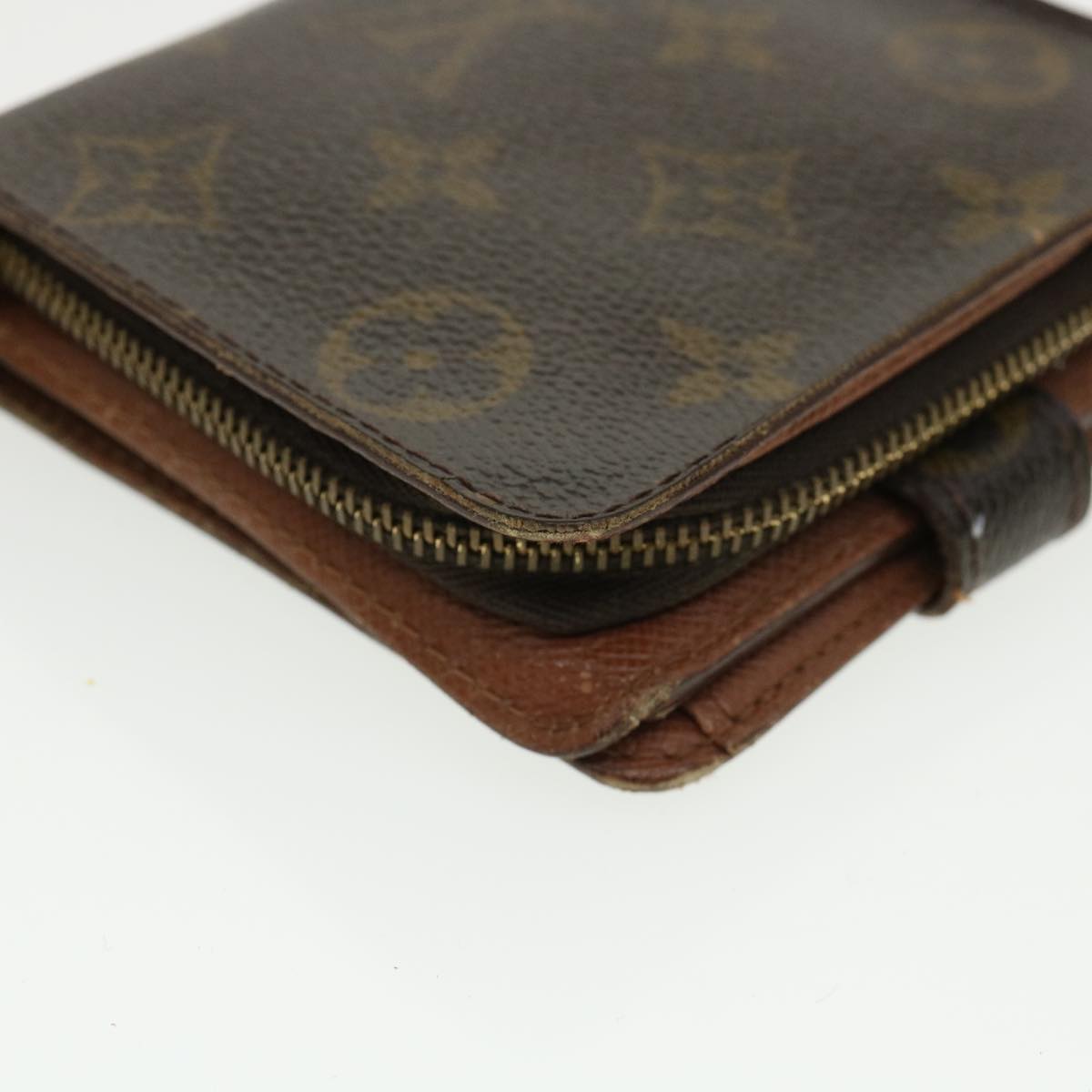 LOUIS VUITTON Monogram Compact Zip Bifold Wallet M61667 LV Auth ny161 Cloth  ref.801191 - Joli Closet