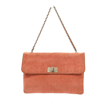 CHANEL 2.55 Shoulder Bag in Pink Suede