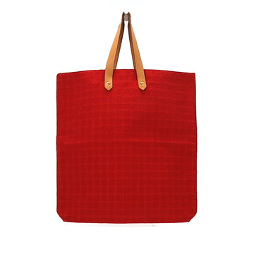 HERMES Handbag in Red Fabric