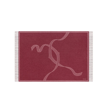 CARTIER Red Cashmere Scarf