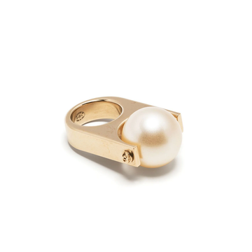 CHANEL CC Pearl-embellished Ring