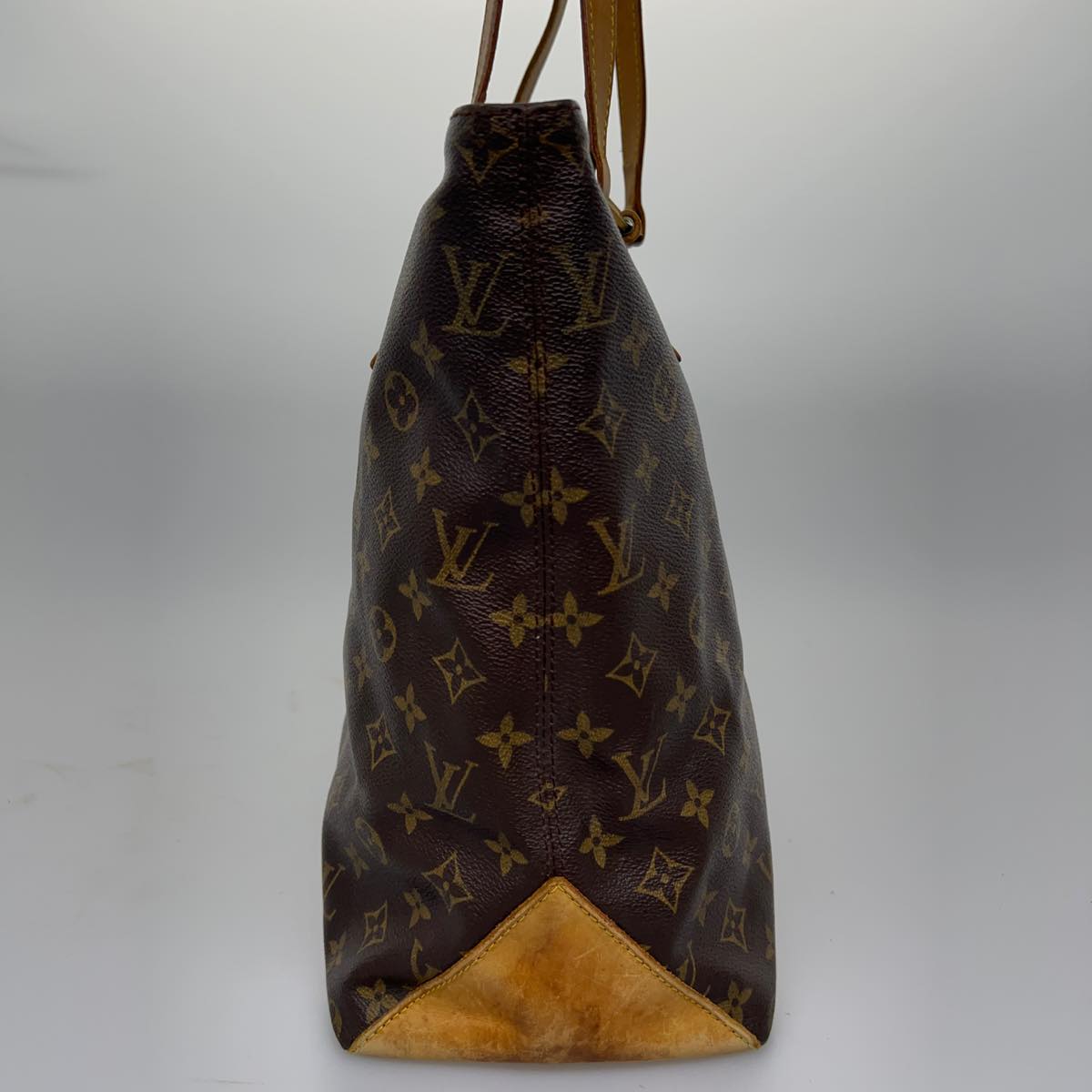 Louis Vuitton Womens Cabas Mezzo Brown Monogram Canvas M51151 Tote