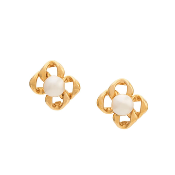 Square Pearl Embellished Earrings