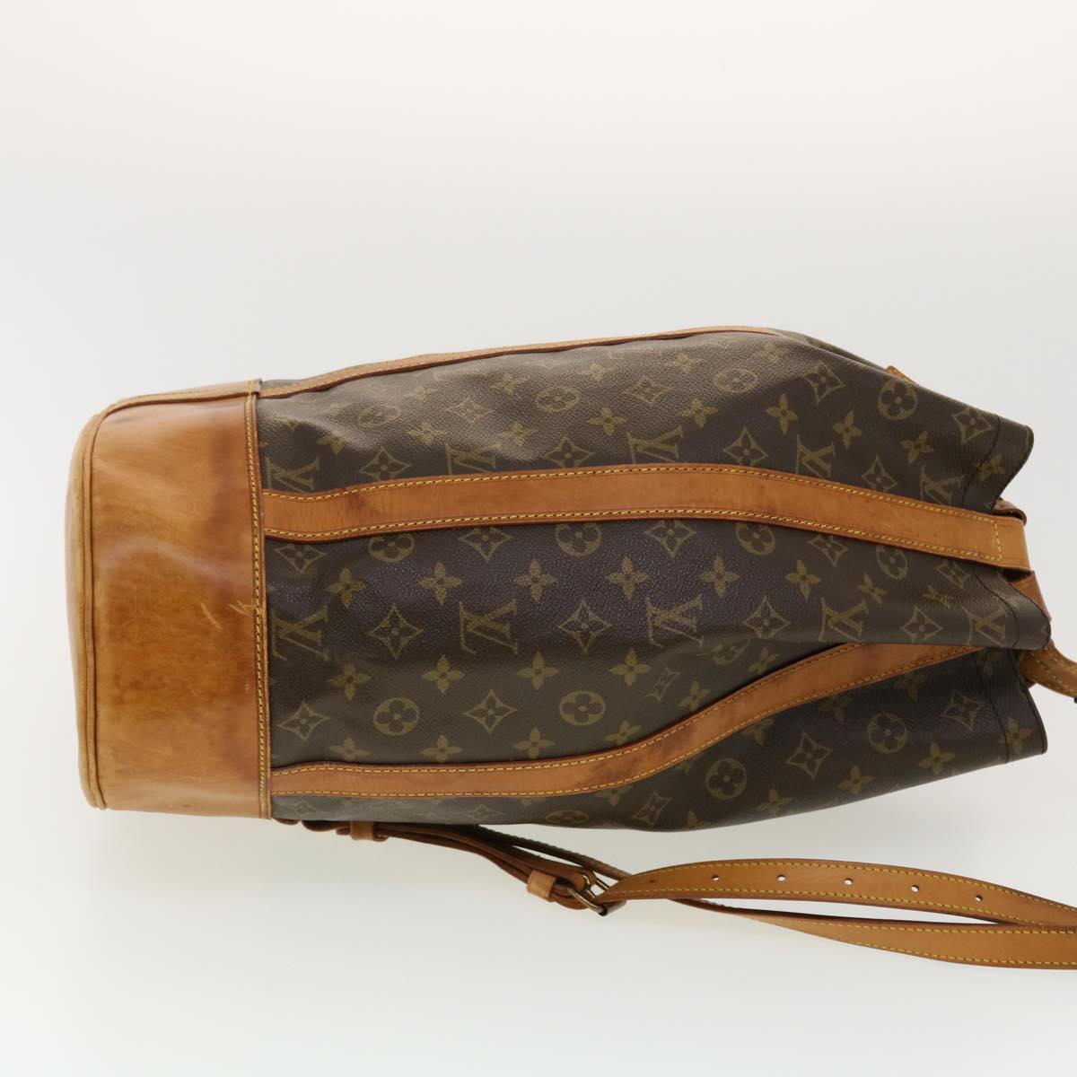 LOUIS VUITTON LV Randonnee GM Shoulder Bag Monogram Leather Brown M42244  75RC571