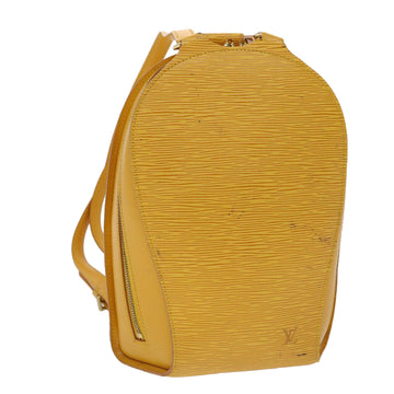 LOUIS VUITTON Epi Mabillon Backpack Yellow M52239 LV Auth 41583
