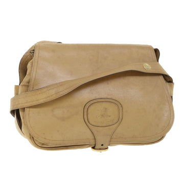 CELINE Shoulder Bag Beige Auth ti1236