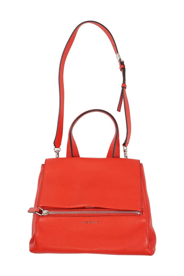 GIVENCHY Pandora Pure Red Calfskin Leather Satchel Crossbody Bag
