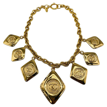 CHANEL Vintage 1980s Gold Plated Charm Necklace