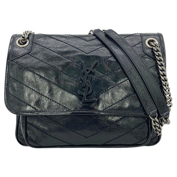 SAINT LAURENT YSL Niki Leather Crossbody Bag Large