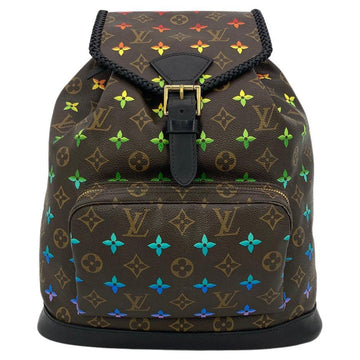 LOUIS VUITTON OOAK Hand Painted Leather Wrapped Montsouris GM Backpack
