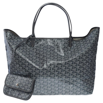 GOYARD The Coveted Saint-Louis GM Tote bag in grey and white canvas, SHW