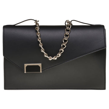 Amazing Cartier handbag/Clutch in black box leather, SHW