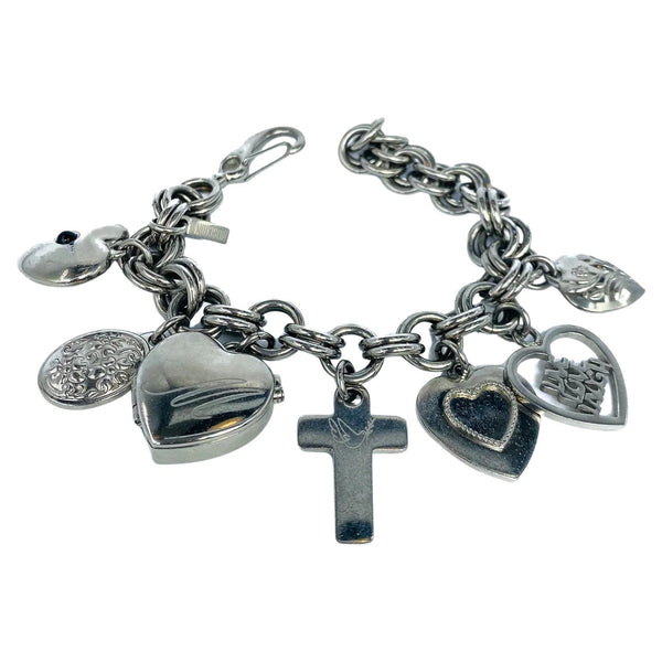 Ladies Silver Charm Bracelet 23 Different Charms - Jewels in Time