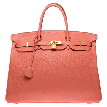 HERMES Stunning Birkin 40cm handbag in Rose Tea Togo leather, GHW