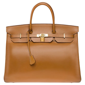 HERMES Fantastic Birkin 40 handbag in Camel [Gold] Chamonix leather, GHW