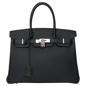 HERMES Splendid Birkin 30 handbag in Black Togo leather, SHW