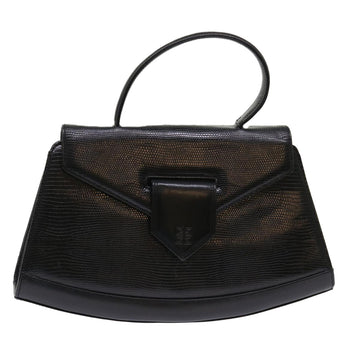 GIVENCHY Hand Bag Leather Black Auth yk7688B