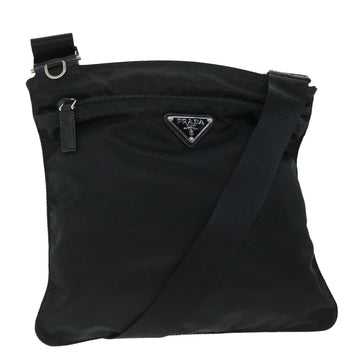 PRADA Shoulder Bag Nylon Black Auth yk8288